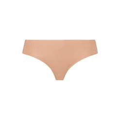 Invisible Cotton Midi Briefs, beige