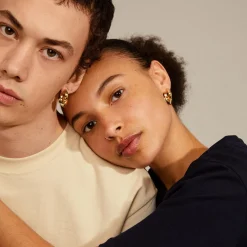 IOKASTE Chunky Hoops, gold plated