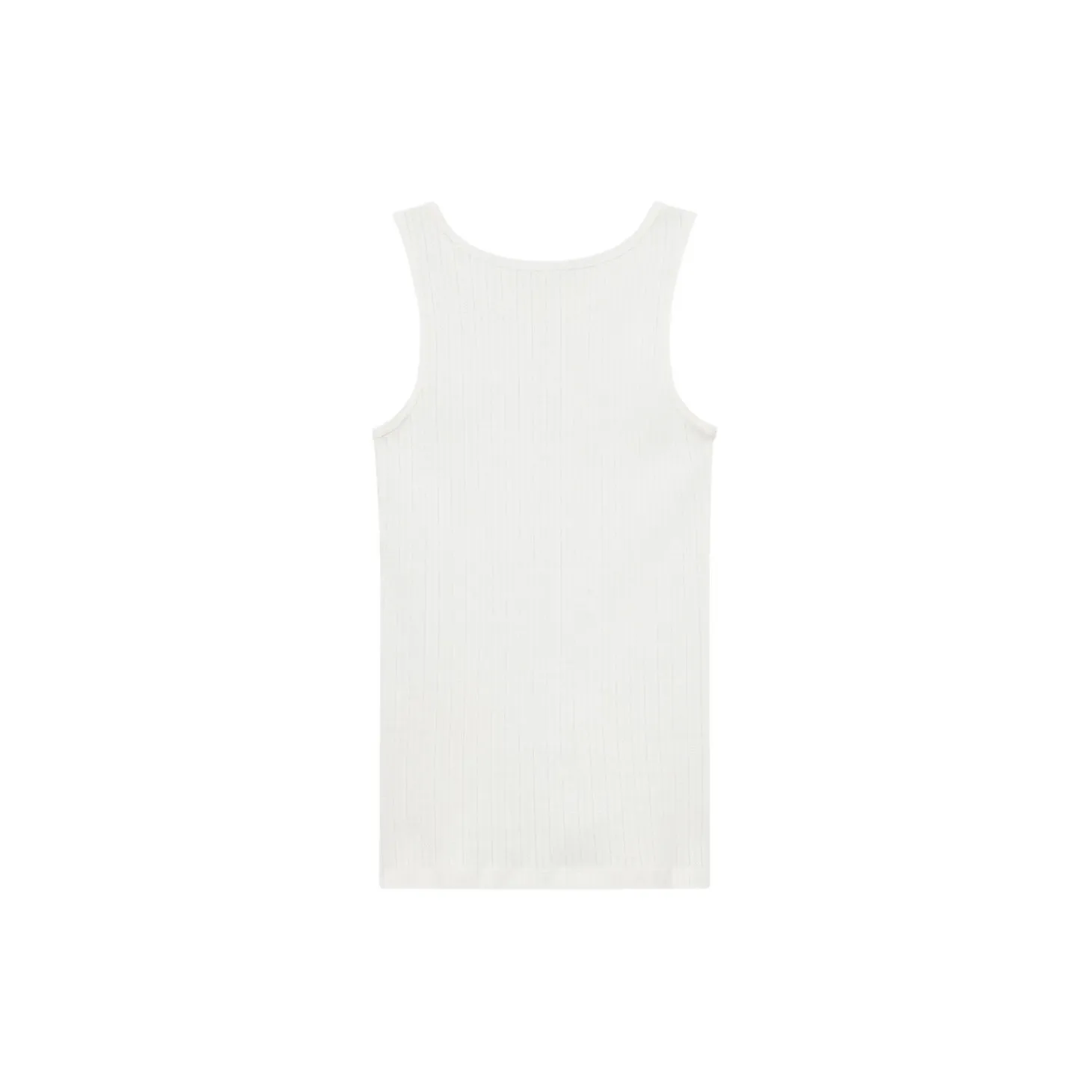 Irene pointelle top, white