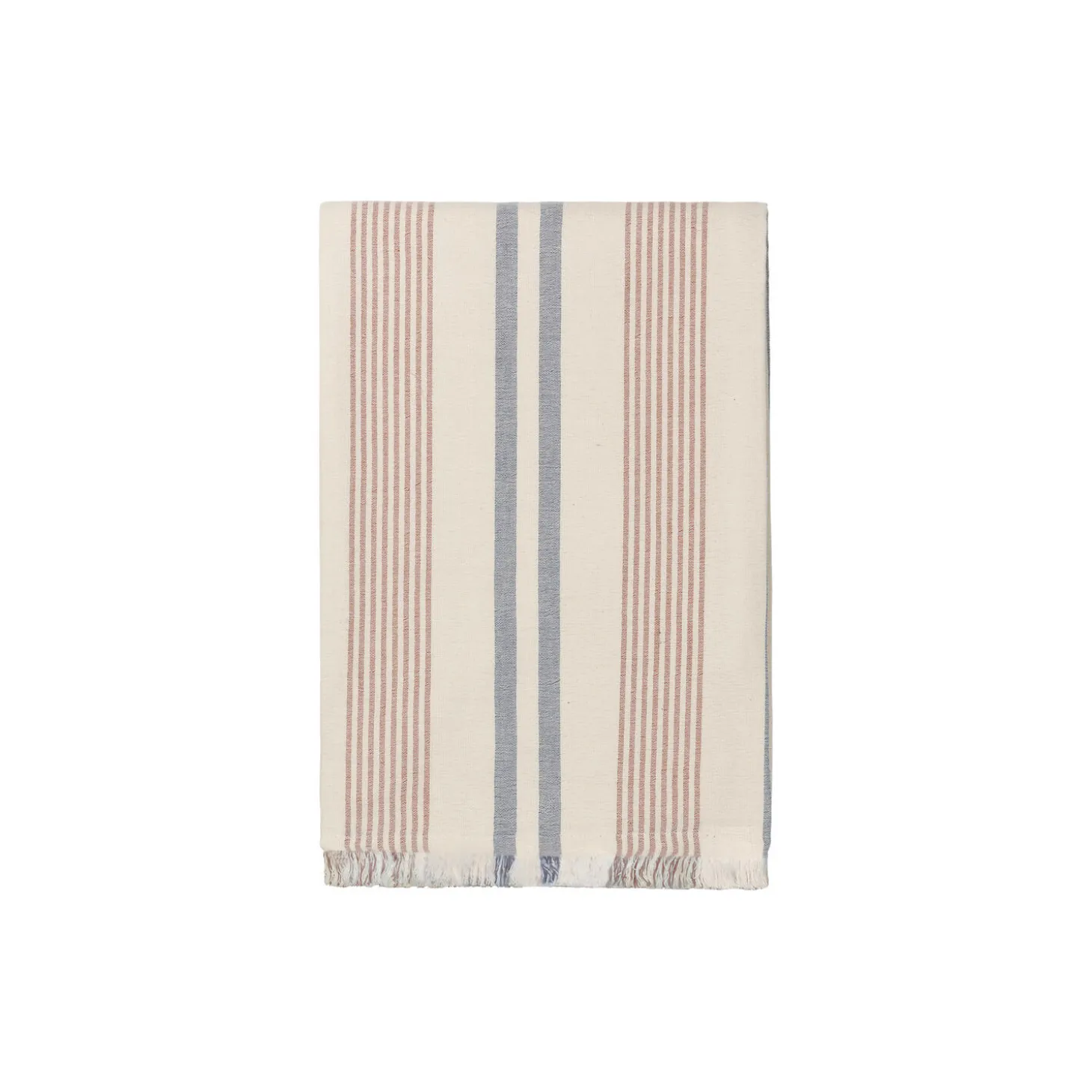 Iris plaid, blue/rusty red