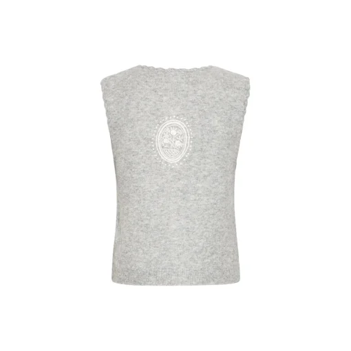 IRLOVEY Waistcoat, medium grey melange