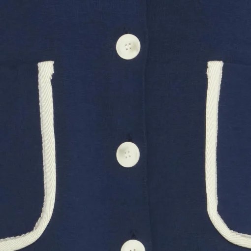 IRUMA Cardigan, maritime blue