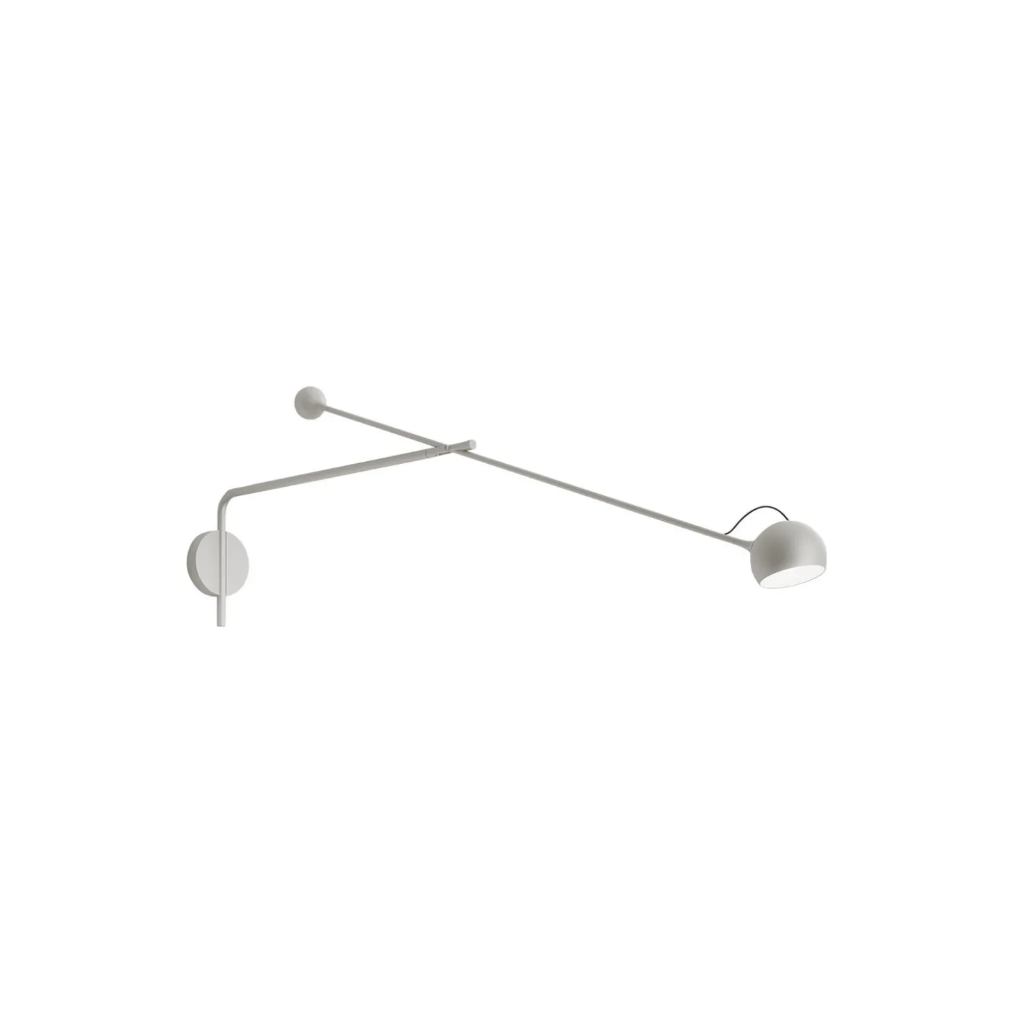 IXA Arm væglampe, white/ grey