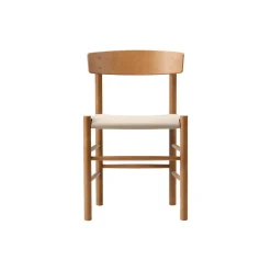 J39 Mogensen sædepolstret stol, vintage lacquered/natur kanvas
