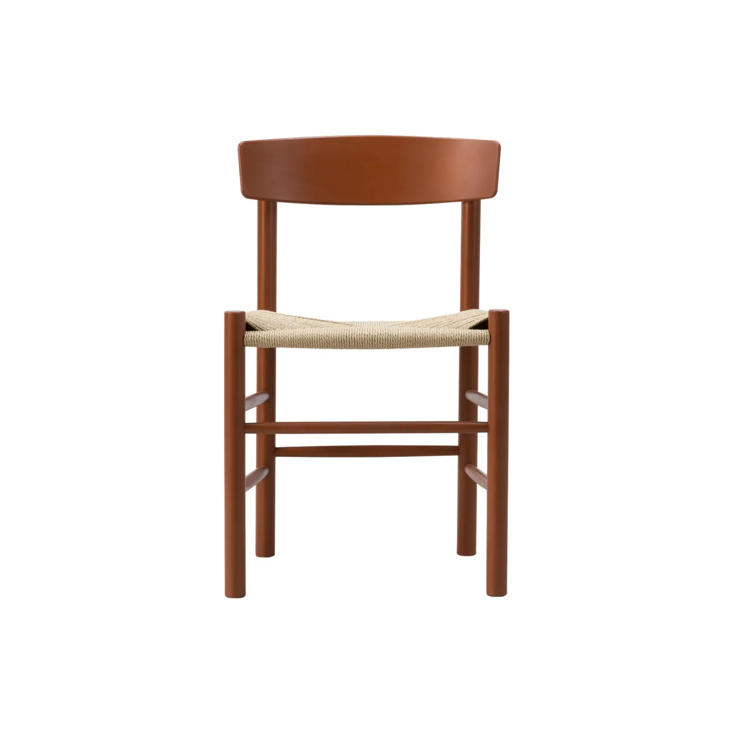 J39 Mogensen stol, herritage red/natur