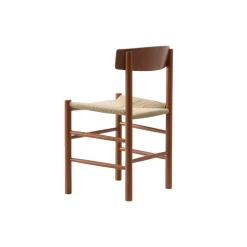 J39 Mogensen stol, herritage red/natur