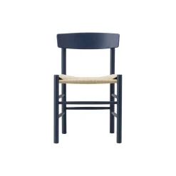 J39 Mogensen stol, indigo blue/natur
