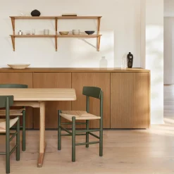 J39 Mogensen stol, khaki green/natur