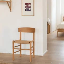 J39 Mogensen stol, vintage lacquered/natur