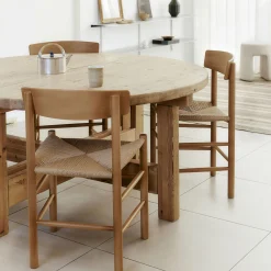 J39 Mogensen stol, vintage lacquered/natur