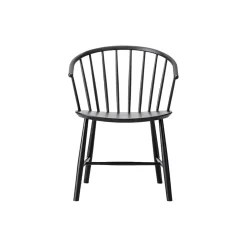 J64 spisebordsstol, sort ask