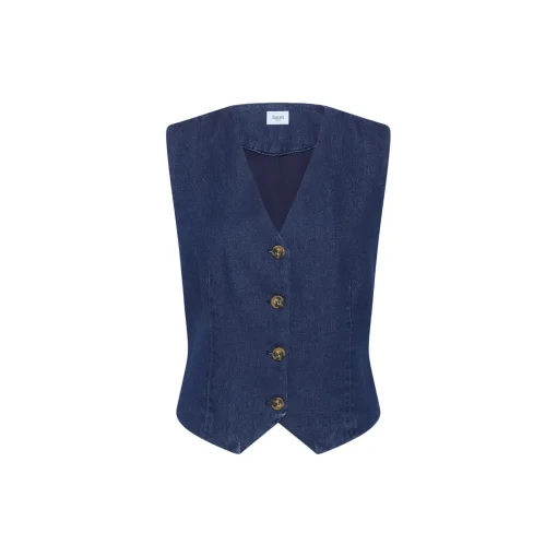 JaclynSZ Vest, dark blue denim