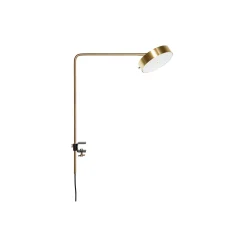 James Desk/Clip Lamp, brass