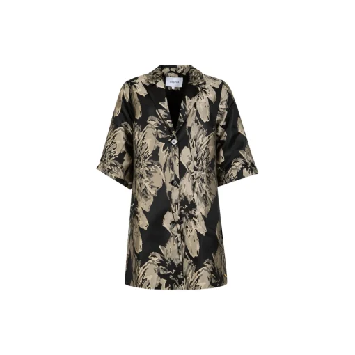 Jaquard jacket, sand jaquard
