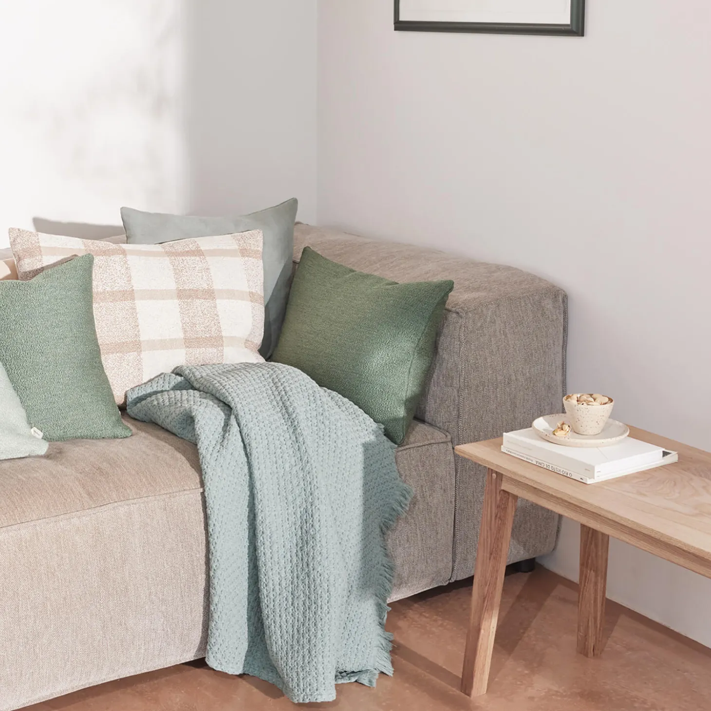 Jazz pude, dusty green