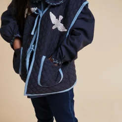 Jeggings w. Flare, dark indigo blue washed