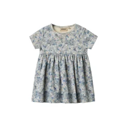 Jersey Dress Nova, 9418 blue summer flowers