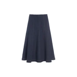 Jinzu nederdel, dark jeans blue