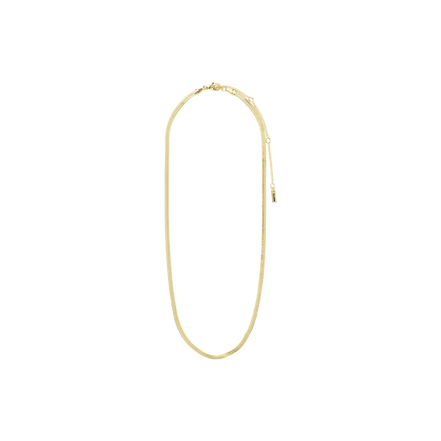 JOANNA Flat Snake Chain Halskæde, gold plated
