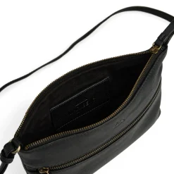 JolieMBG Crossbody Bag Soft Vintage, black w/br. gold
