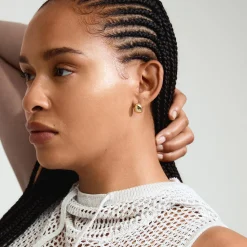 JUA Øreringe, gold plated