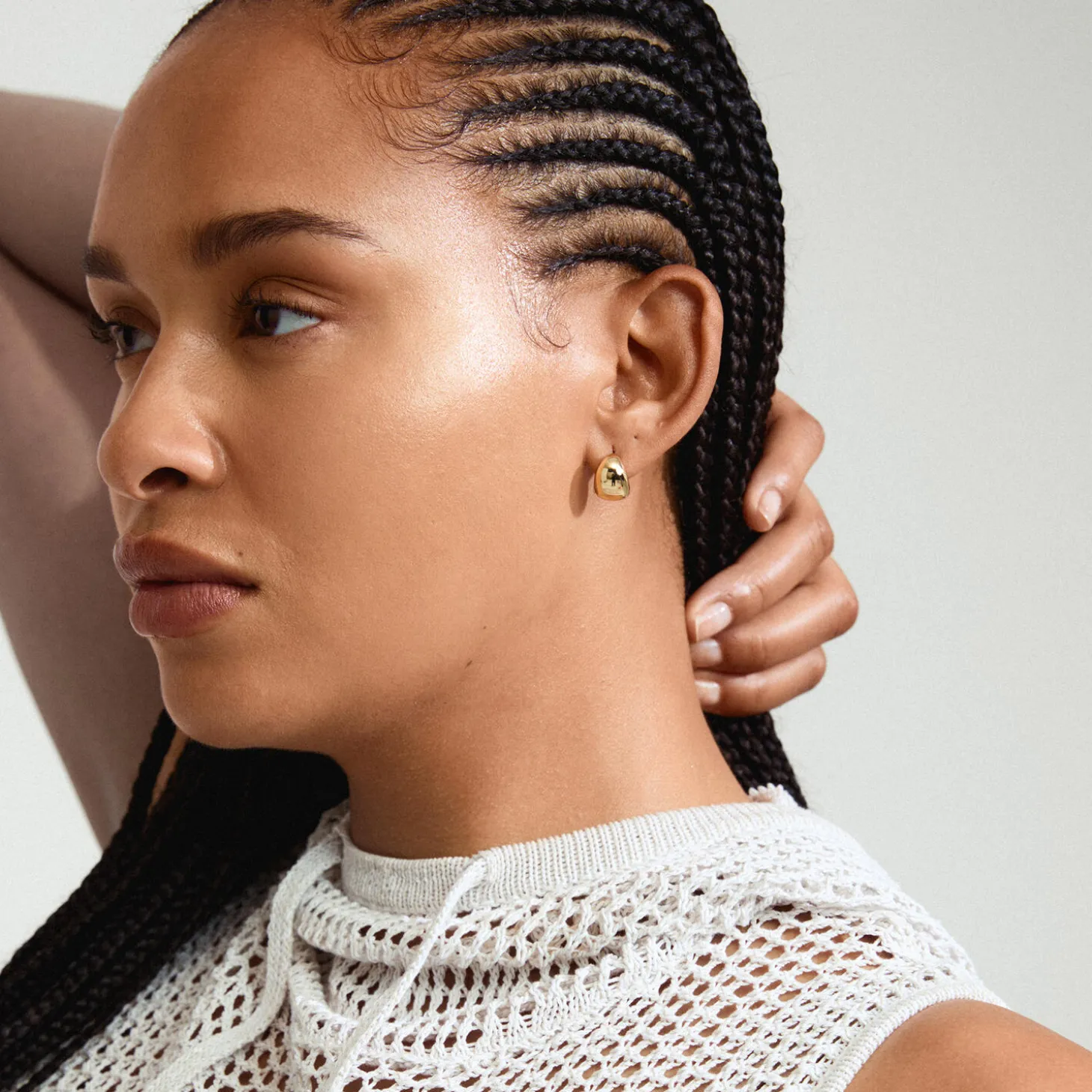 JUA Øreringe, gold plated