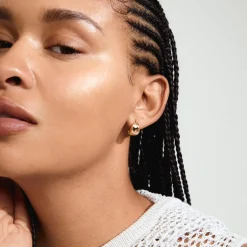 JUA Øreringe, gold plated