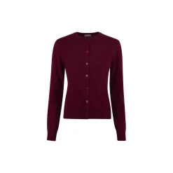 Judith Cardigan Knit, dark red