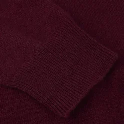 Judith Cardigan Knit, dark red