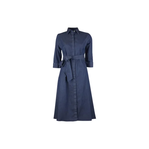 Juno Dress, dark indigo