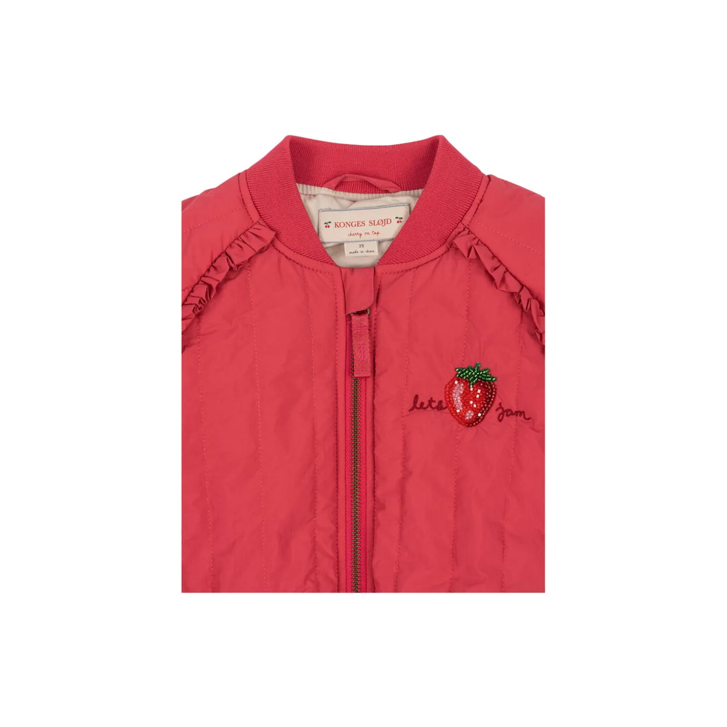 Juno Sparkle Bomber Jacket, raspberry wine