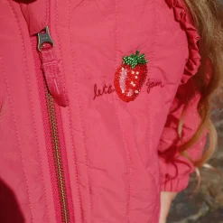 Juno Sparkle Bomber Jacket, raspberry wine