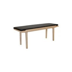 KA60 bænk, olieret eg/sort