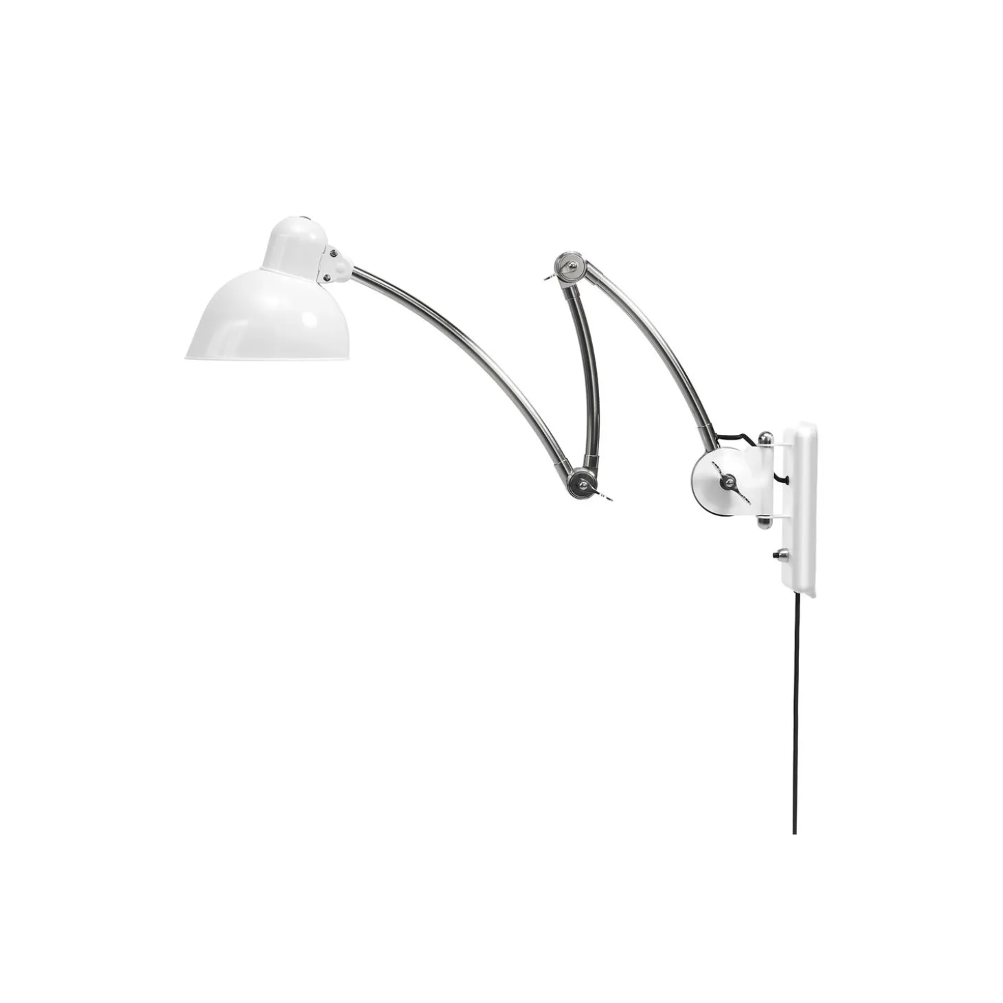 KAISER idell™ 6559-W væglampe, white/chrome