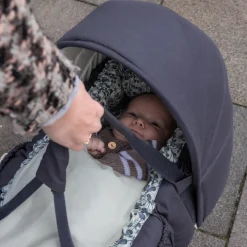 Kaleche til 3-i-1 babynest, blue olive