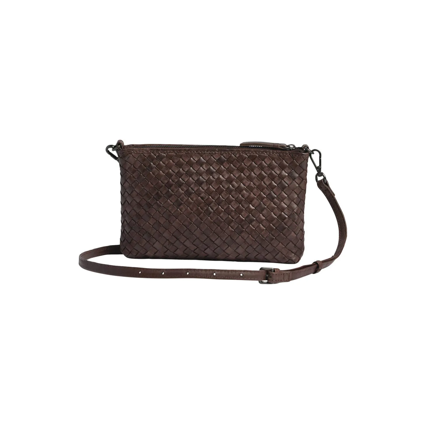 KarimaMBG Crossbody Bag Weave, dark brown