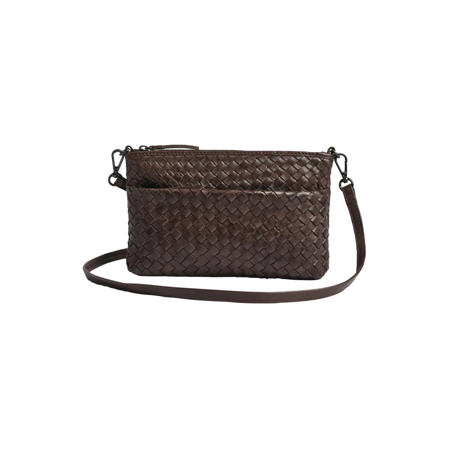 KarimaMBG Crossbody Bag Weave, dark brown