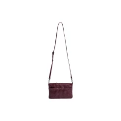 KarimaMBG Crossbody Bag Weave, burgundy