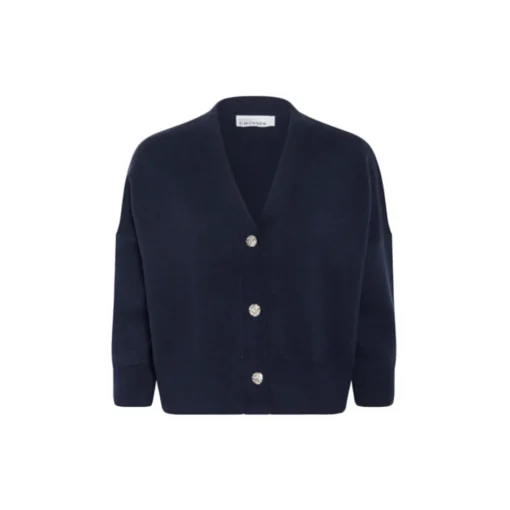 KBAntonella V-Neck Cardigan, inkwell