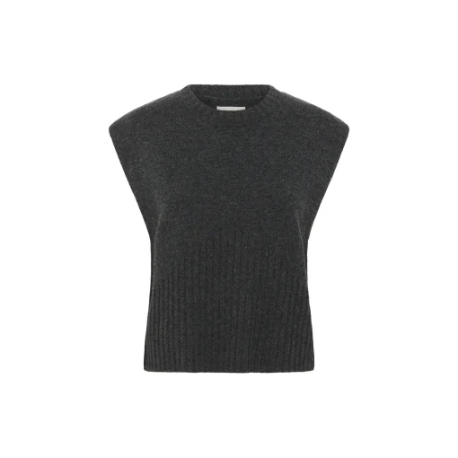 KBBerenice Waistcoat, dark gray melange