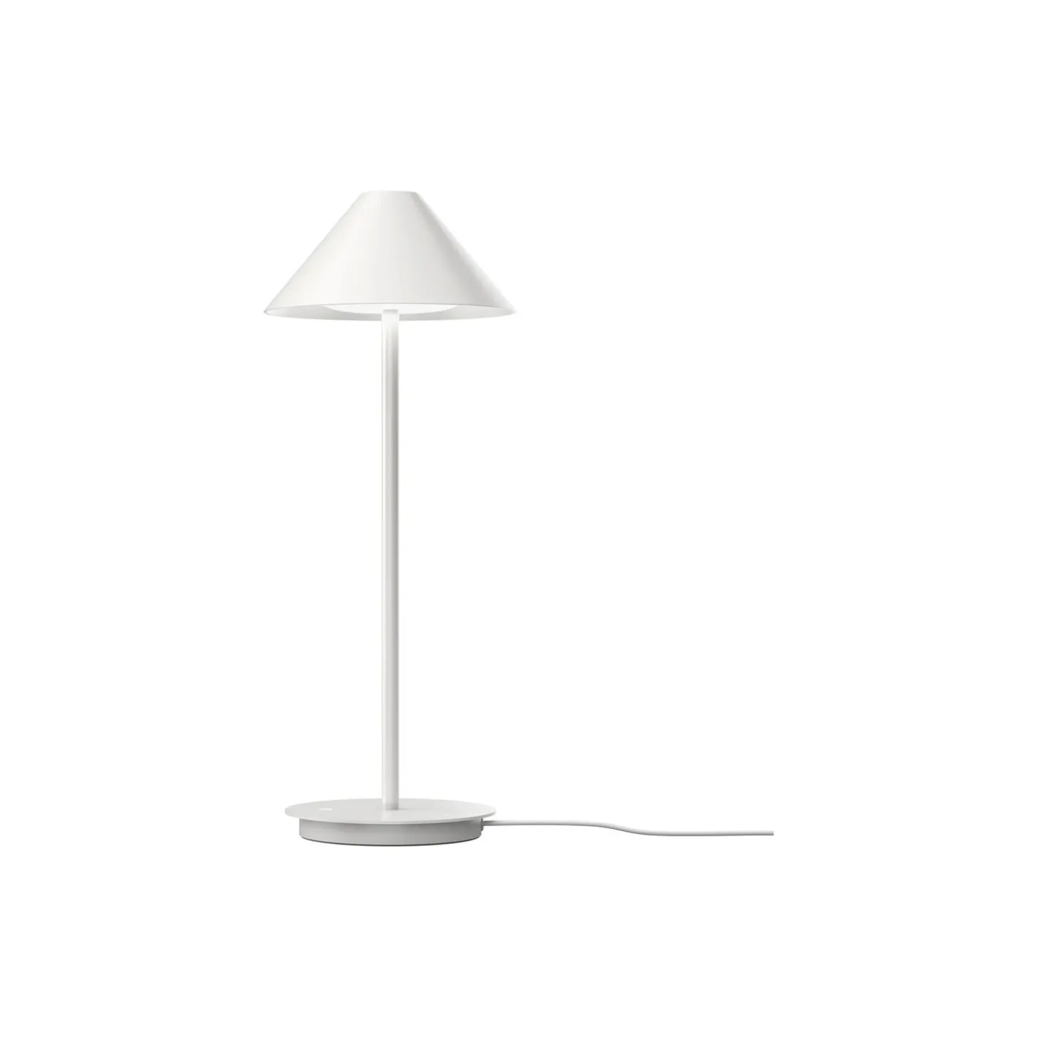Keglen bordlampe, hvid