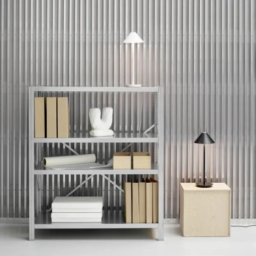 Keglen bordlampe, hvid
