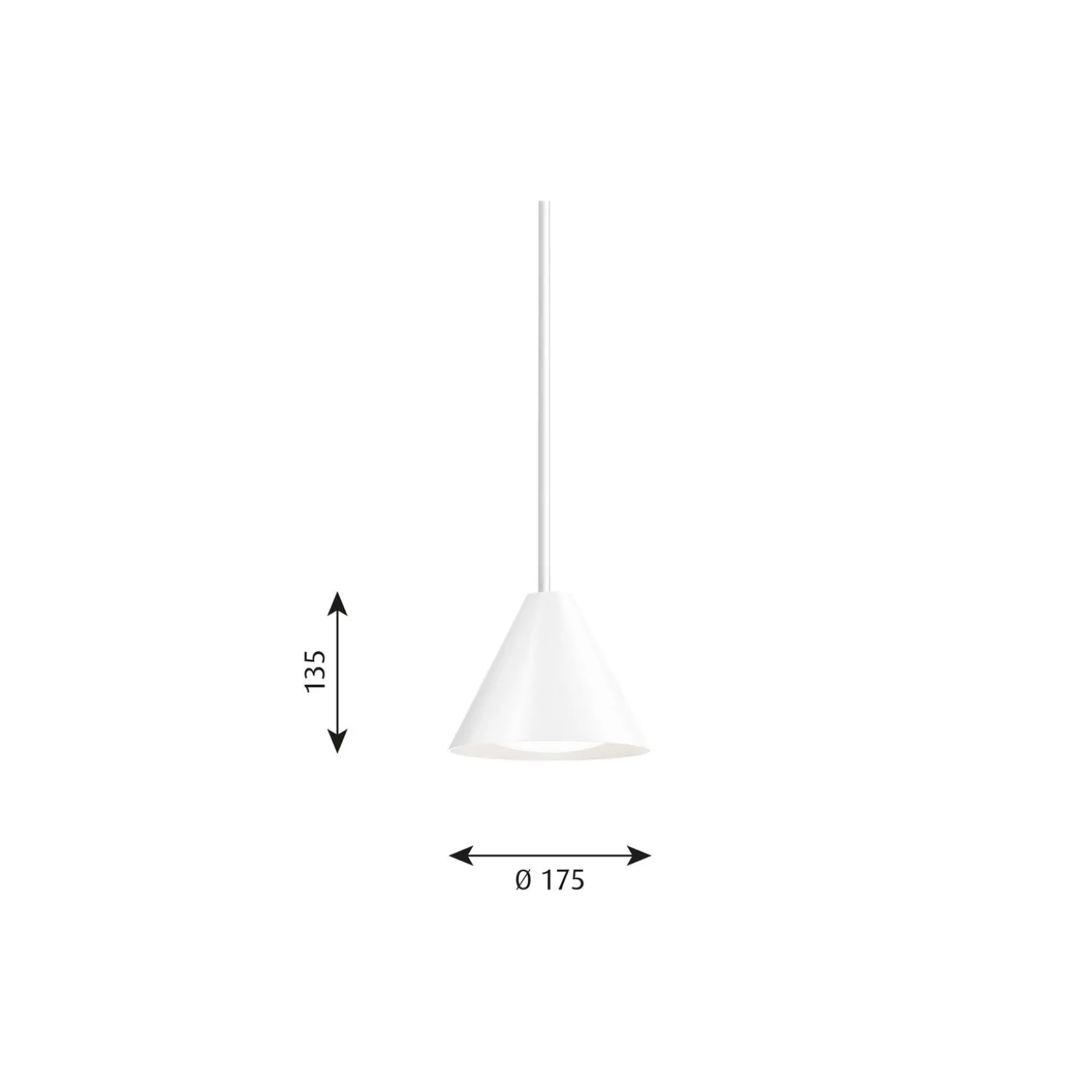 Keglen pendel, white