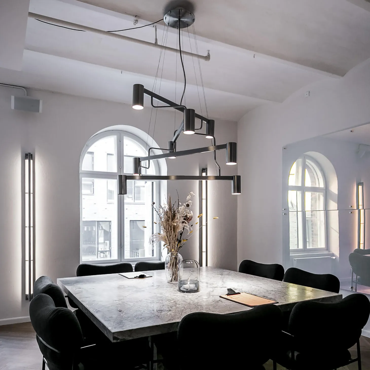 Kennedy Chandelier, steel