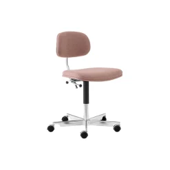 KEVI® 2534 forsidepolstret kontorstol, rosa