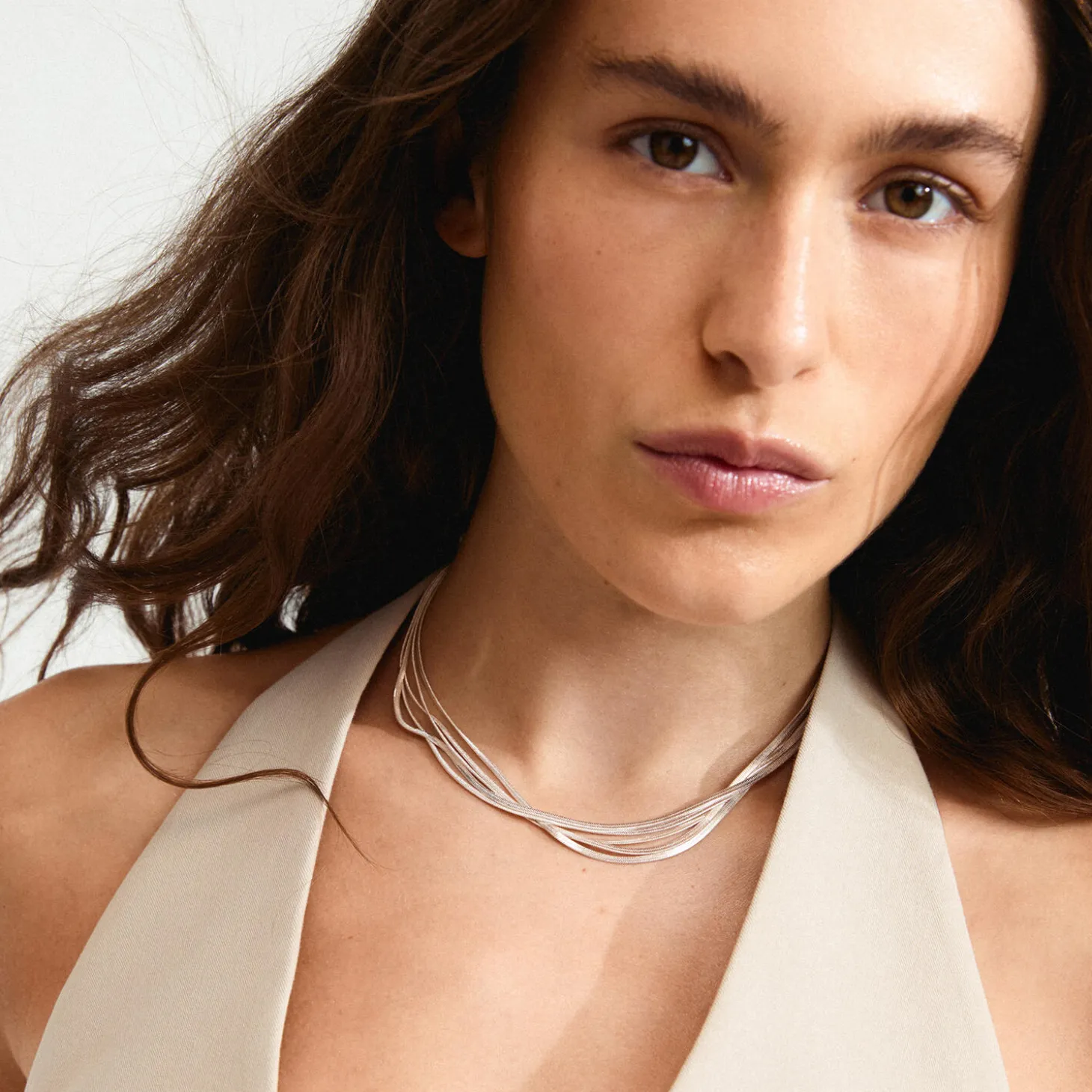 KIRA Halskæde, silver plated