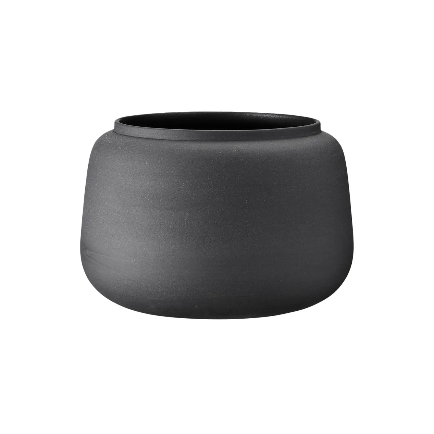 Klassisk vase bred lille, sort