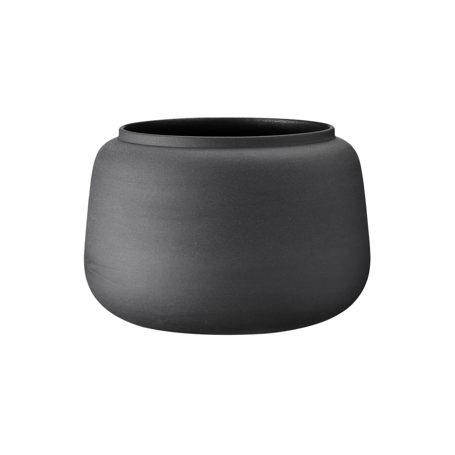 Klassisk vase bred stor, sort