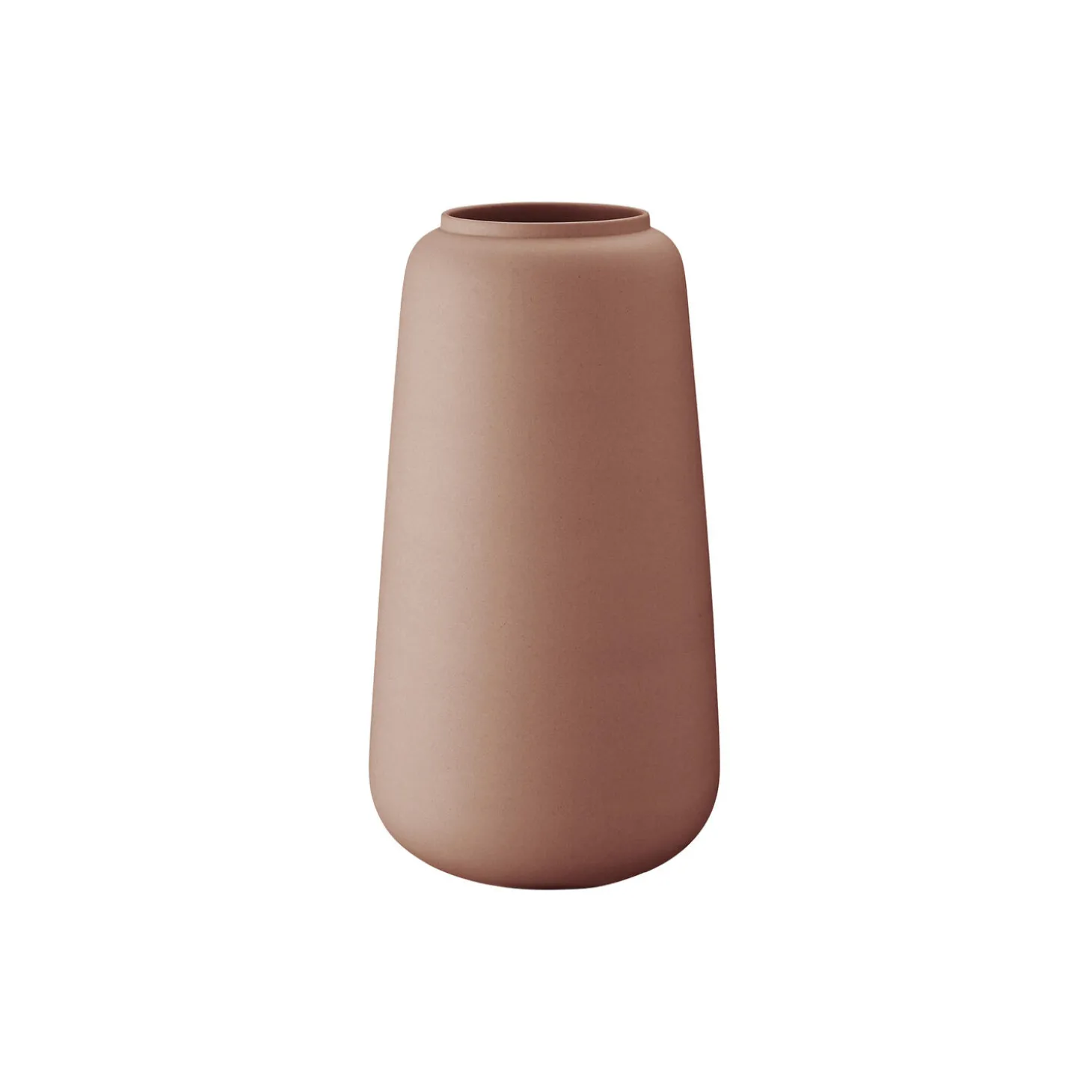 Klassisk vase høj, terracotta