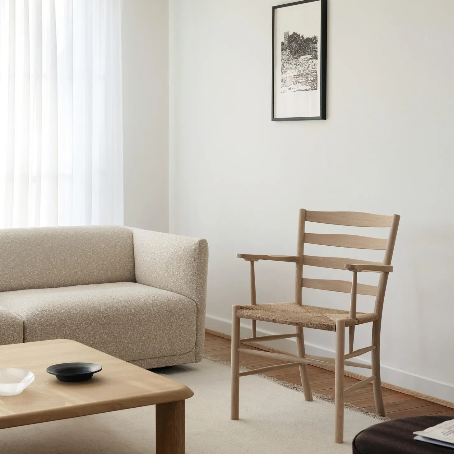 Klint Armchair, olieret eg